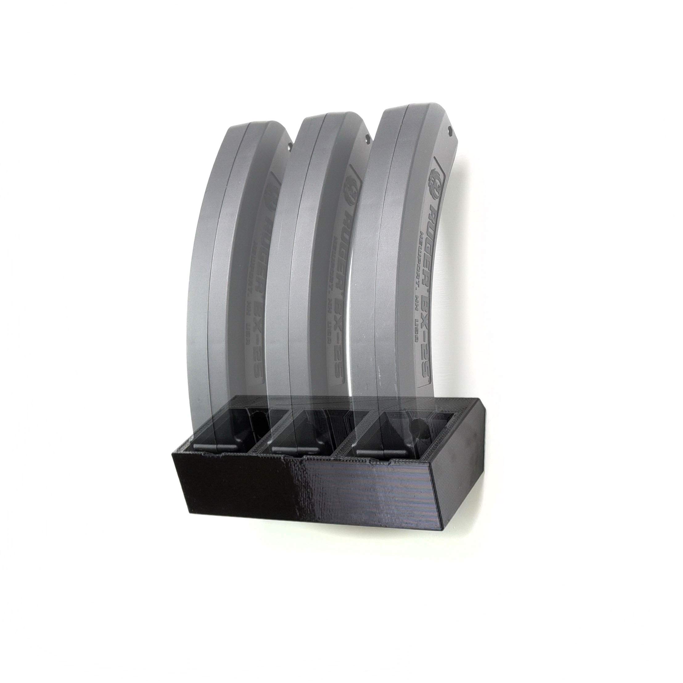 Spartan Mounts for Mag Wall Display - Firearm Accessories, Wall Mount Display for Gun Room, Magazine and Ammo Storage and Organization, Black