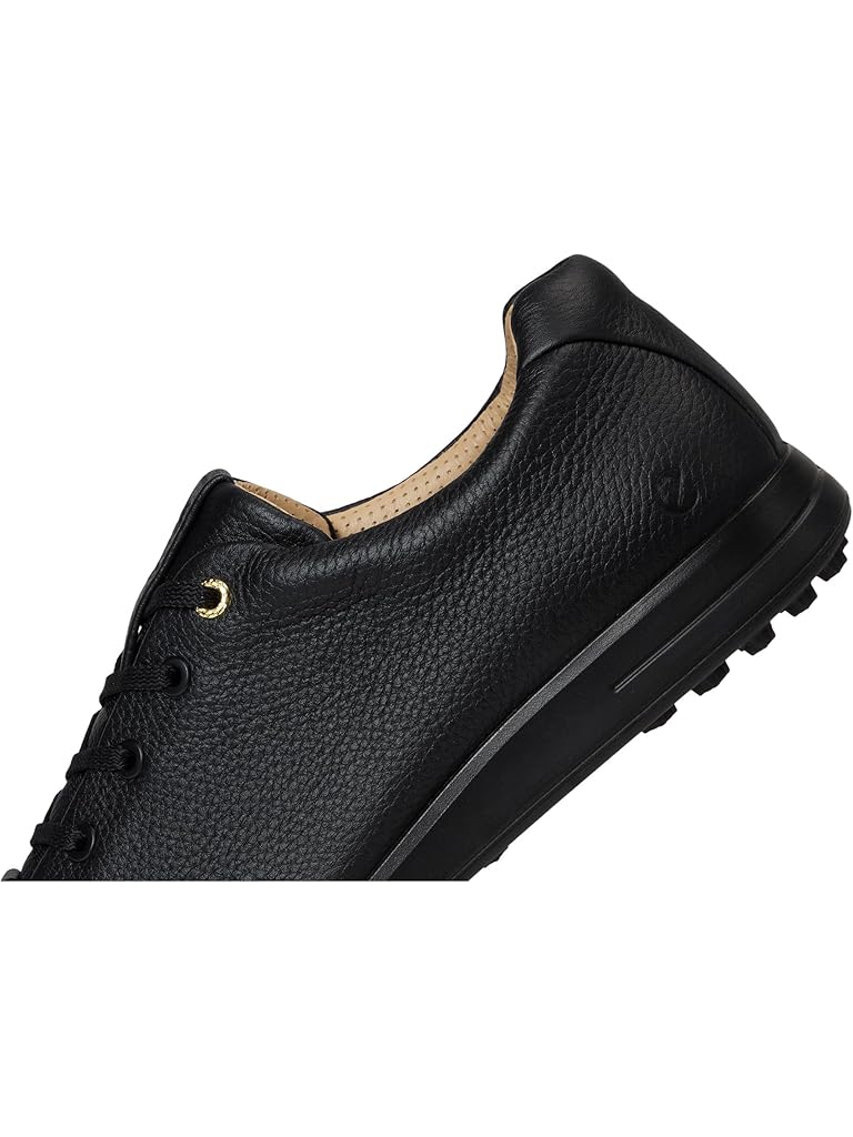 Black ECCO Street Retro Hybrid Waterproof Golf Shoe