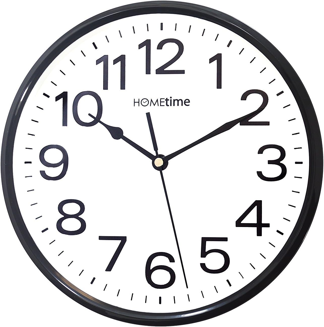 Stylish Black & White Bold Classic Quartz Wall Clock