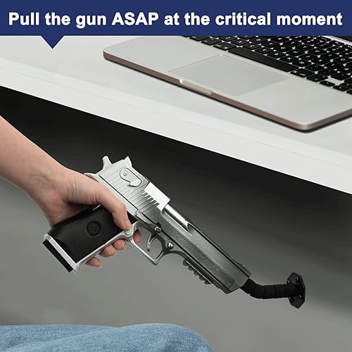 Miniatura 4 de Soporte oculto para pistola de 9045 grados, para almacenamiento en interiores, montaje en pared y múltiples superficies