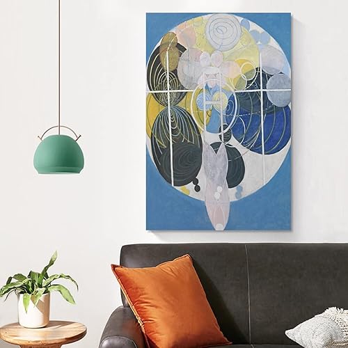 Miniatura 4 de Hilma Af Klint - Las pinturas de figuras grandes, número 5, grupo III, la clave de todos los trabajos hasta la fecha, el póster decorativo de la WU