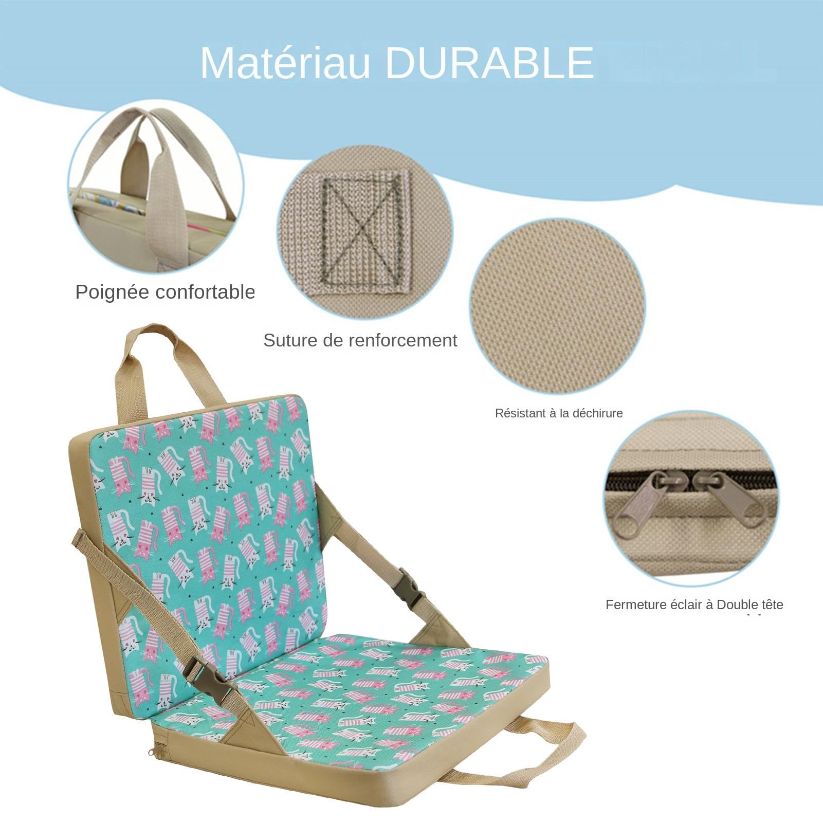 Siège Stade Portable STRONGBACK - Dossier Inclinable Support Lombaire Siège Stade Portable STRONGBACK - Dossier Inclinable Support Lombaire