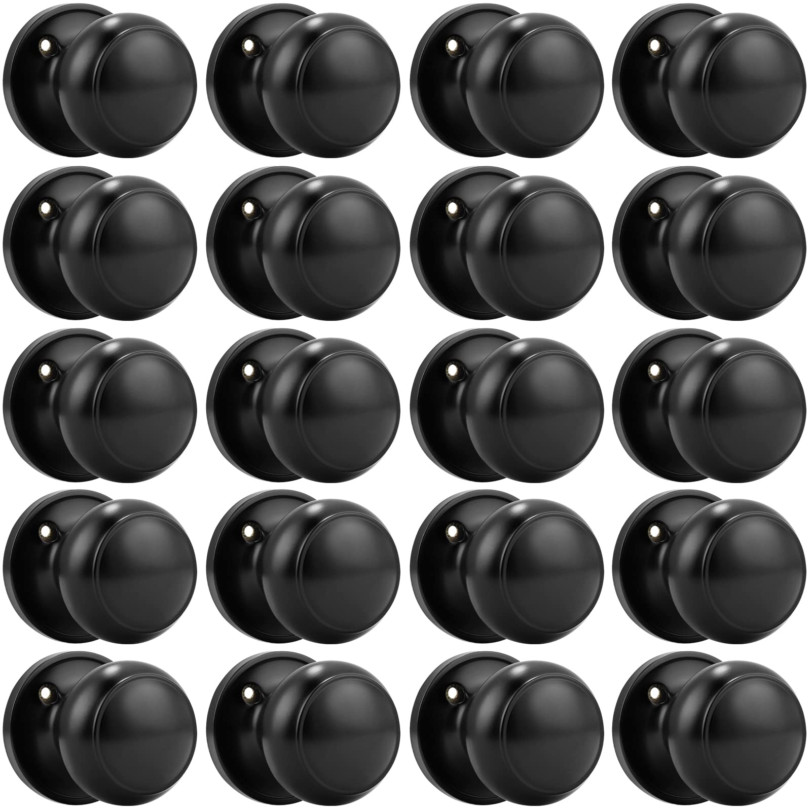 Probrico Black Dummy Door Knobs - 4 Pack -10