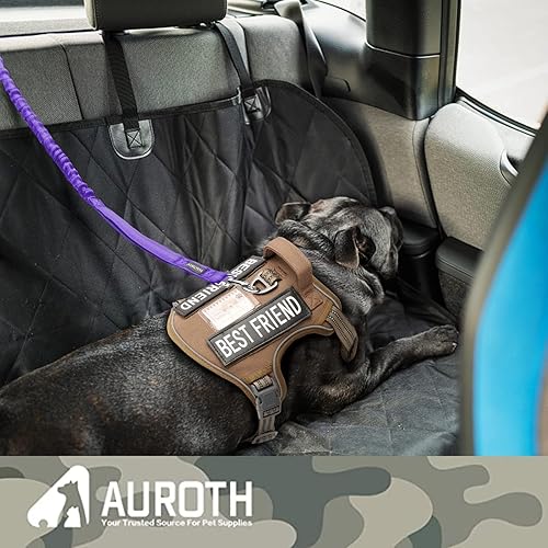 Miniatura 5 de AUROTH Correa Bungee de Servicio Pesado para Perros de Razas Medianas y Grandes, Sin Tirones para Absorción de Impactos con Cinturón de Seguridad