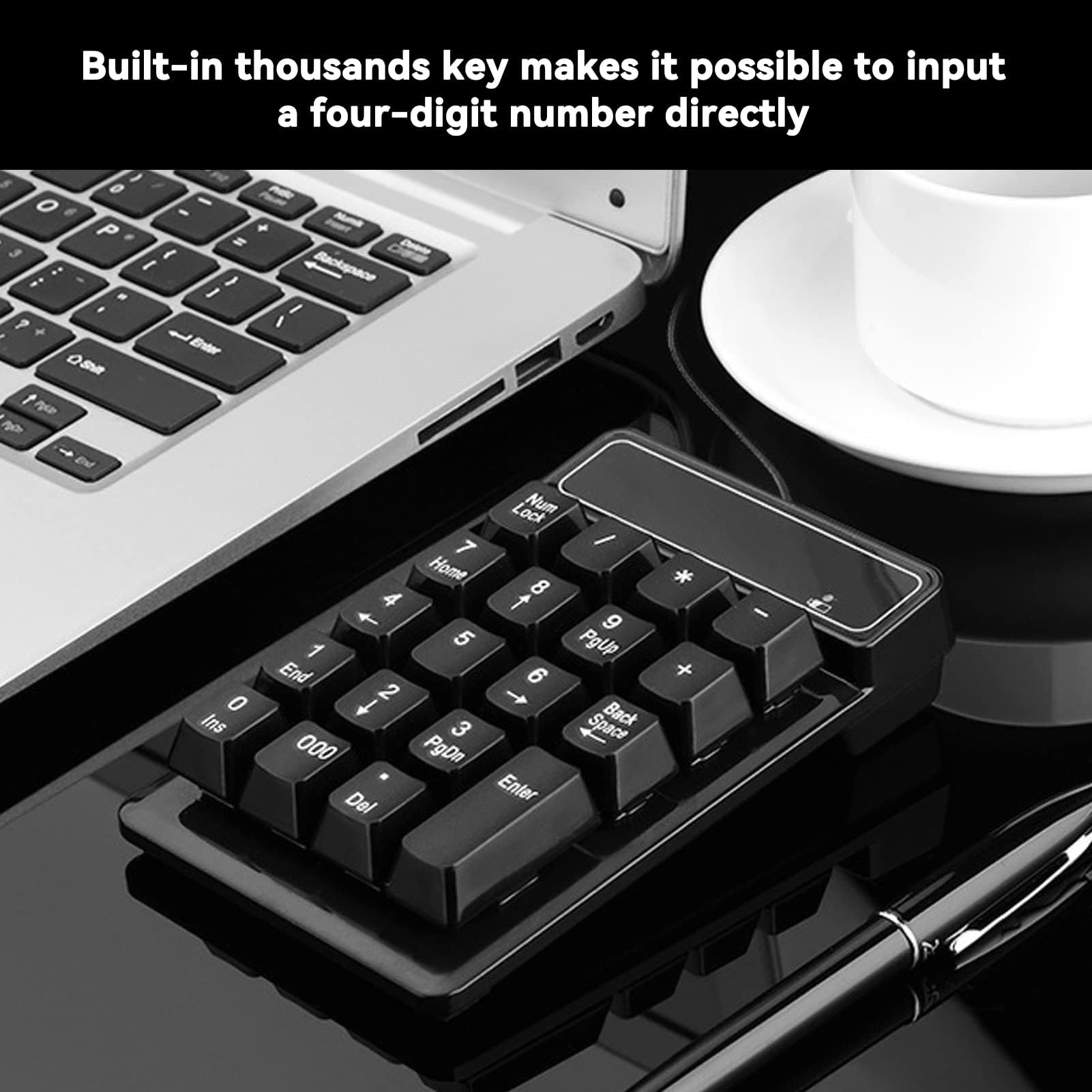 Mechaniczna klawiatura numeryczna, 19 klawiszy Klawiatura numeryczna 1,5M/5FT USB przewodowa klawiatura numeryczna do laptopa Komputer stacjonarny