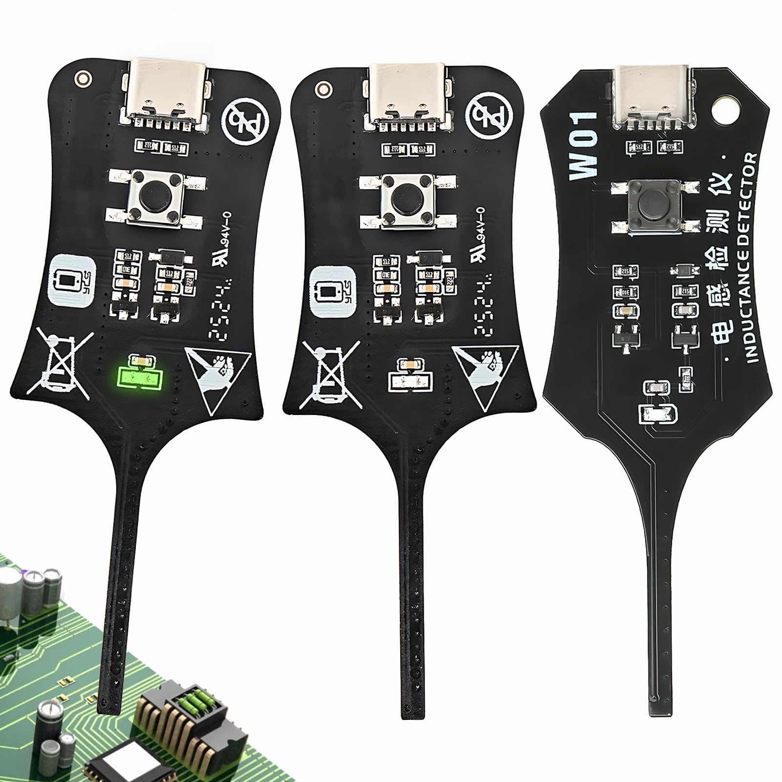 3 misuratori di induttività, tester di induttività, tester di induttività, dispositivi di prova portatili ad alta precisione per testare sensori elettromagnetici in dispositivi come telefoni, computer