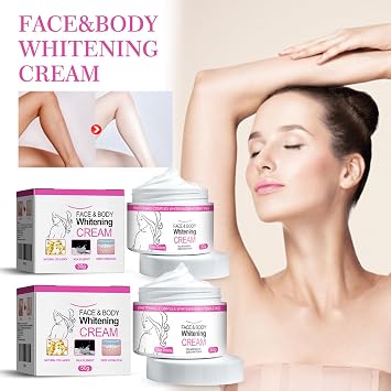 2026new 2pcs Crema para Aclarar las Axilas y Partes Intimas Collagen Cream for Women Crema Para Manchas Oscuras En La Cara Para Piel Entrepierna, Manchas Codos, Piernas Zonas,Rodillas Cuello 1.7oz