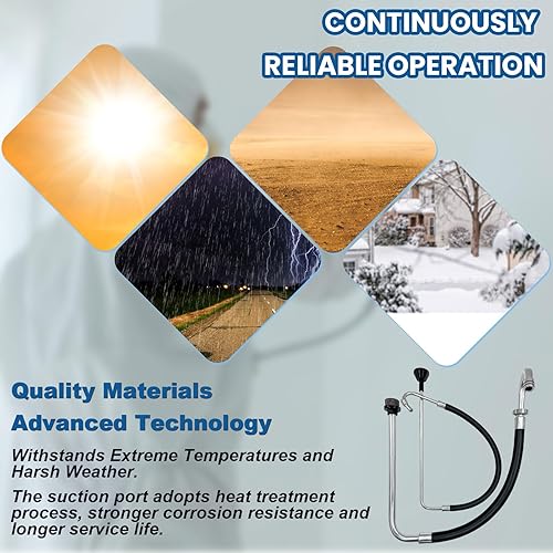 Miniatura 6 de Juego de manguera de succión de acero inoxidable y línea de reflujo, accesorios de rociador de pintura sin aire, compatibles con Graco 390 395 490