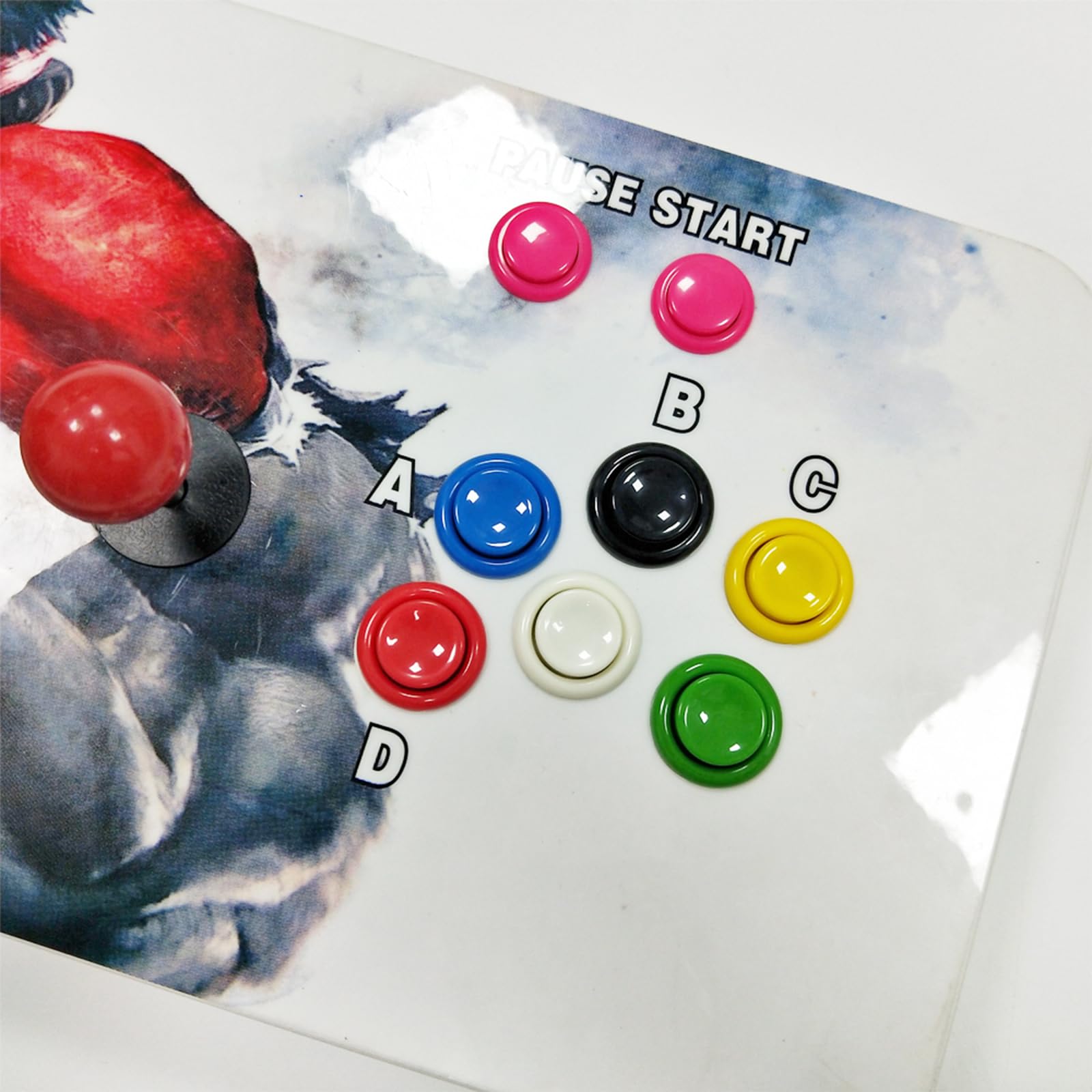UYXOERA Kit sistema di gioco 9800 in 1 Saga con pulsanti Arcade HAPP Joystick 5 pin 8 vie, VGA, compatibile HDMI, registrazione punteggio alto, giochi 3D HD uscita 1280x720P, videogioco domestico fai