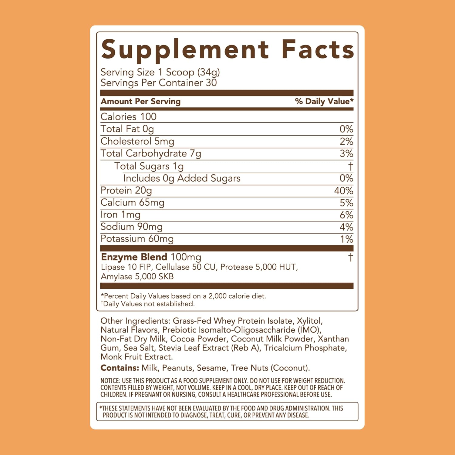 Clean Simple Eats Whey Protein Powder, Chocolate Peanut Butter Flavor Naturally Sweetened, 100% Grass Fed Protein Powder with Digestive Enzymes & No Artificial Ingredients, Gluten Free, 30 Servings - Image 3