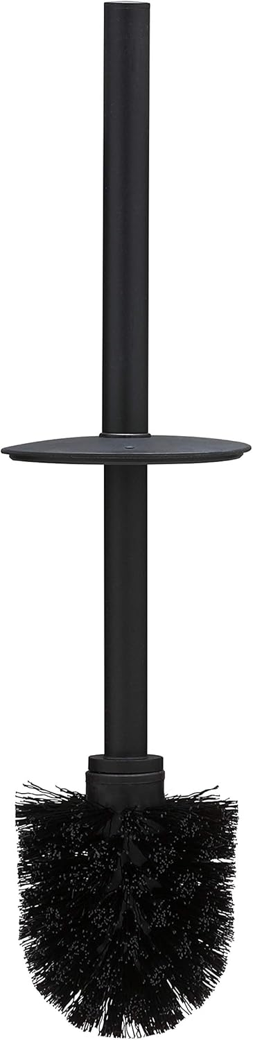 Tiger Noon Toilet Brush and Holder, Black, 8.9 x 38.2 x 11 cm