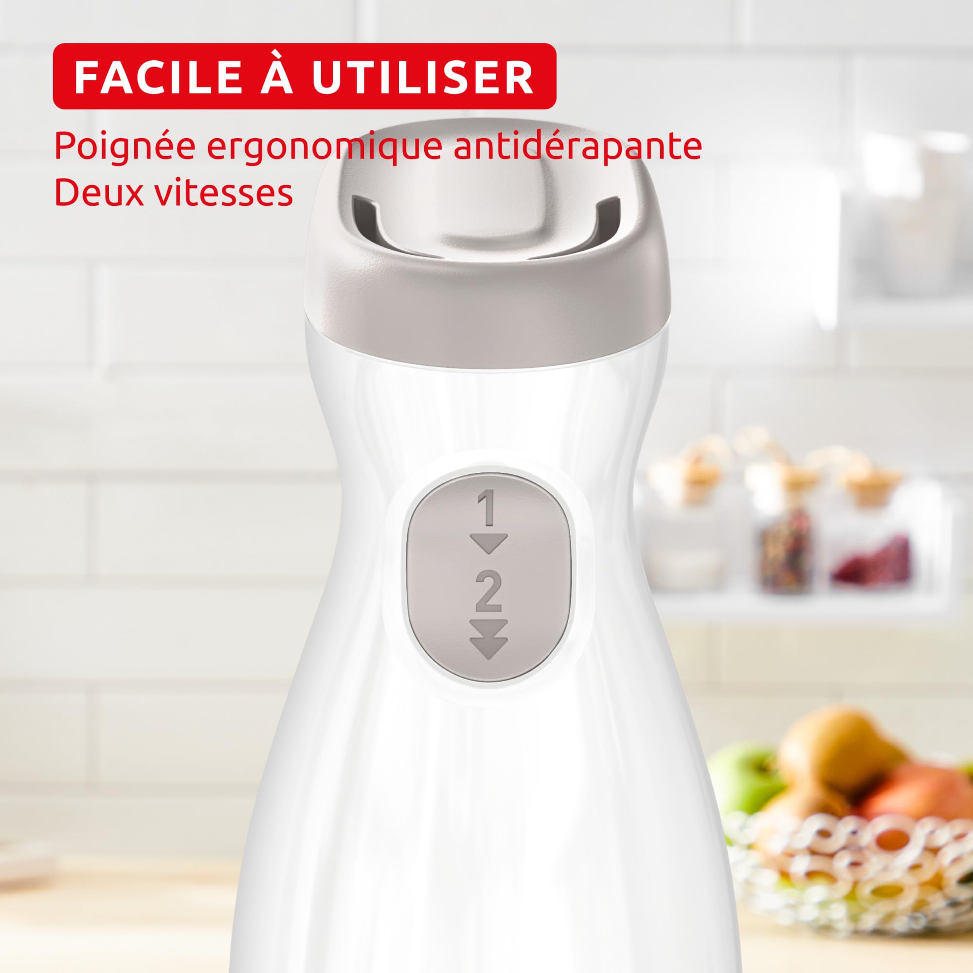 Moulinex Easy Milker & Easychef, Préparateur de lait végétal avec pied mixeur, Lames Zelkrom, 2 vitesses