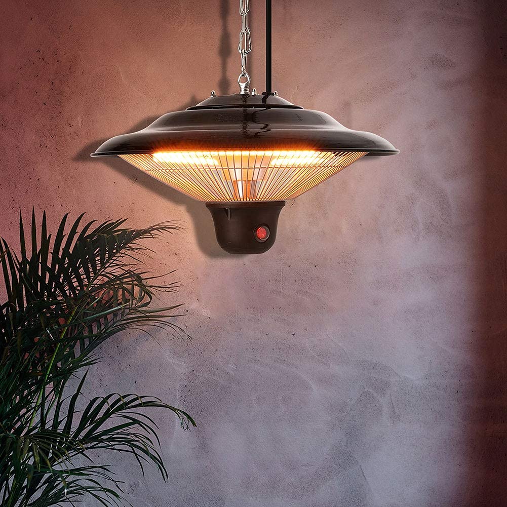 Buy BTGGG Patio Heater Ceiling Hanging Lamp 500/1000/1500W Remote ...