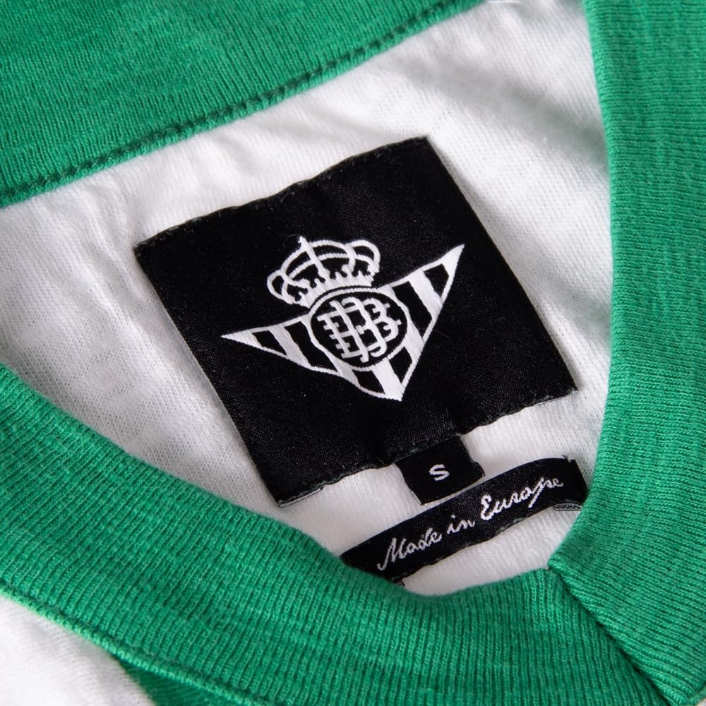 Copa - Camiseta de Fútbol - Hombre - Real Betis 1958/59 - Retro - Manga Corta - Verde/Blanco - 100% algodón Flameado