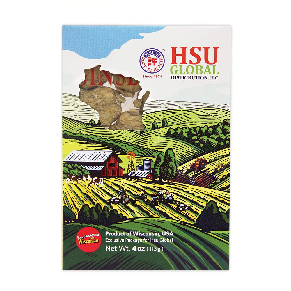 ZG0168-L4 Wisconsin American Ginseng | Large Pearl | HGDL Travel-Friendly Box | Cultivated American Ginseng from Hsu's Ginseng in Marathon County, Wisconsin | 许氏珍珠人工花旗參大號, 西洋参, 0168-L4