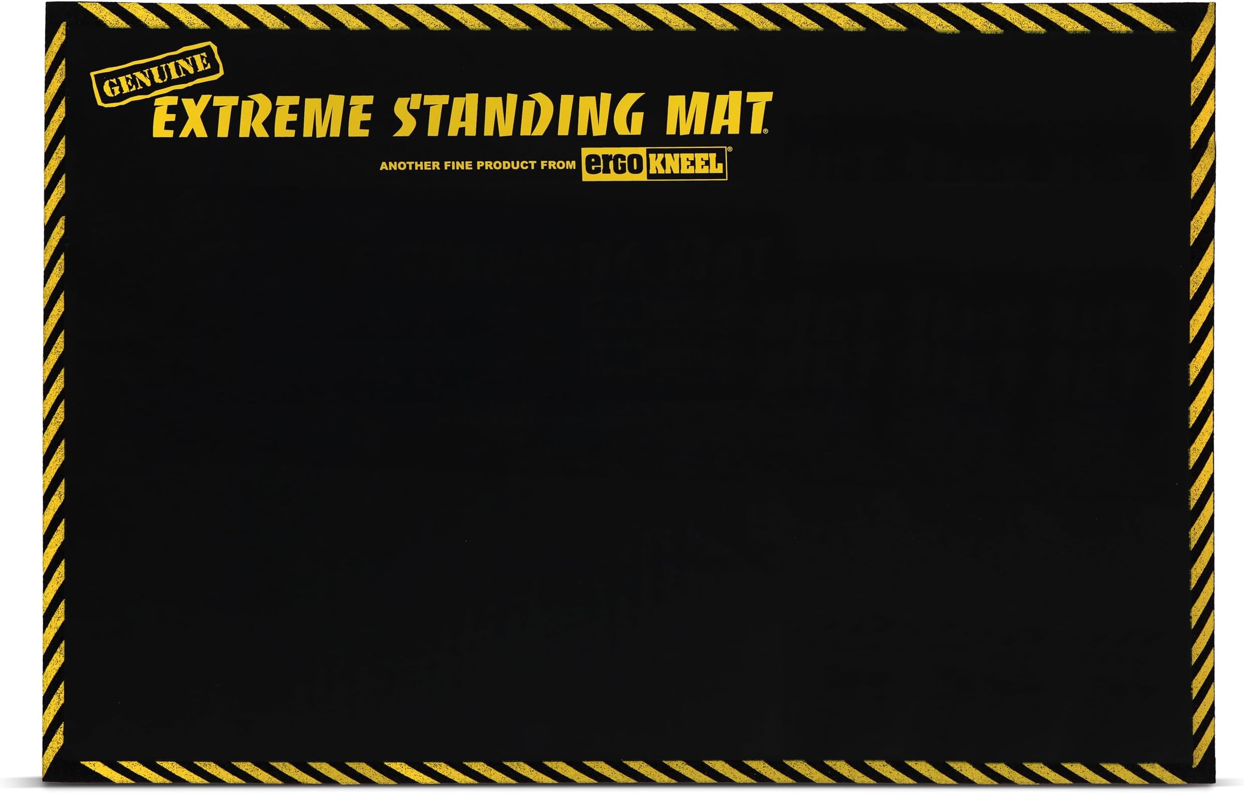 2’ x 3’ Black 1” Thick | Anti Fatigue Mats for Standing | Industrial Antifatigue Mat with Safety Stripes | Anti Fatigue Mat for Work & Workplace
