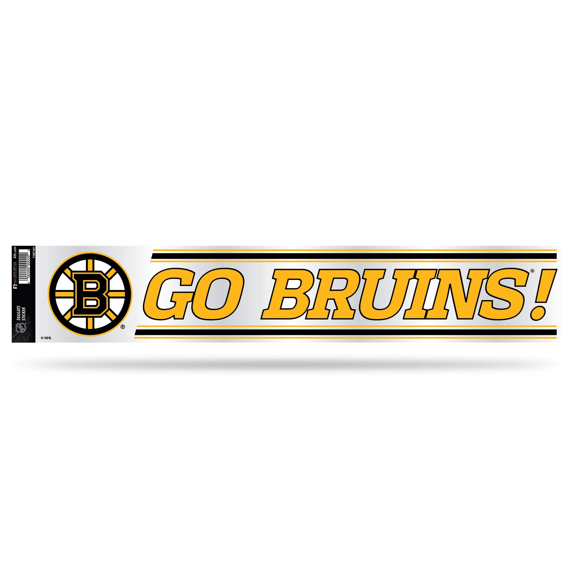 Rico Industries NHL Boston Bruins Tailgate Sticker, 3 x 17-inches