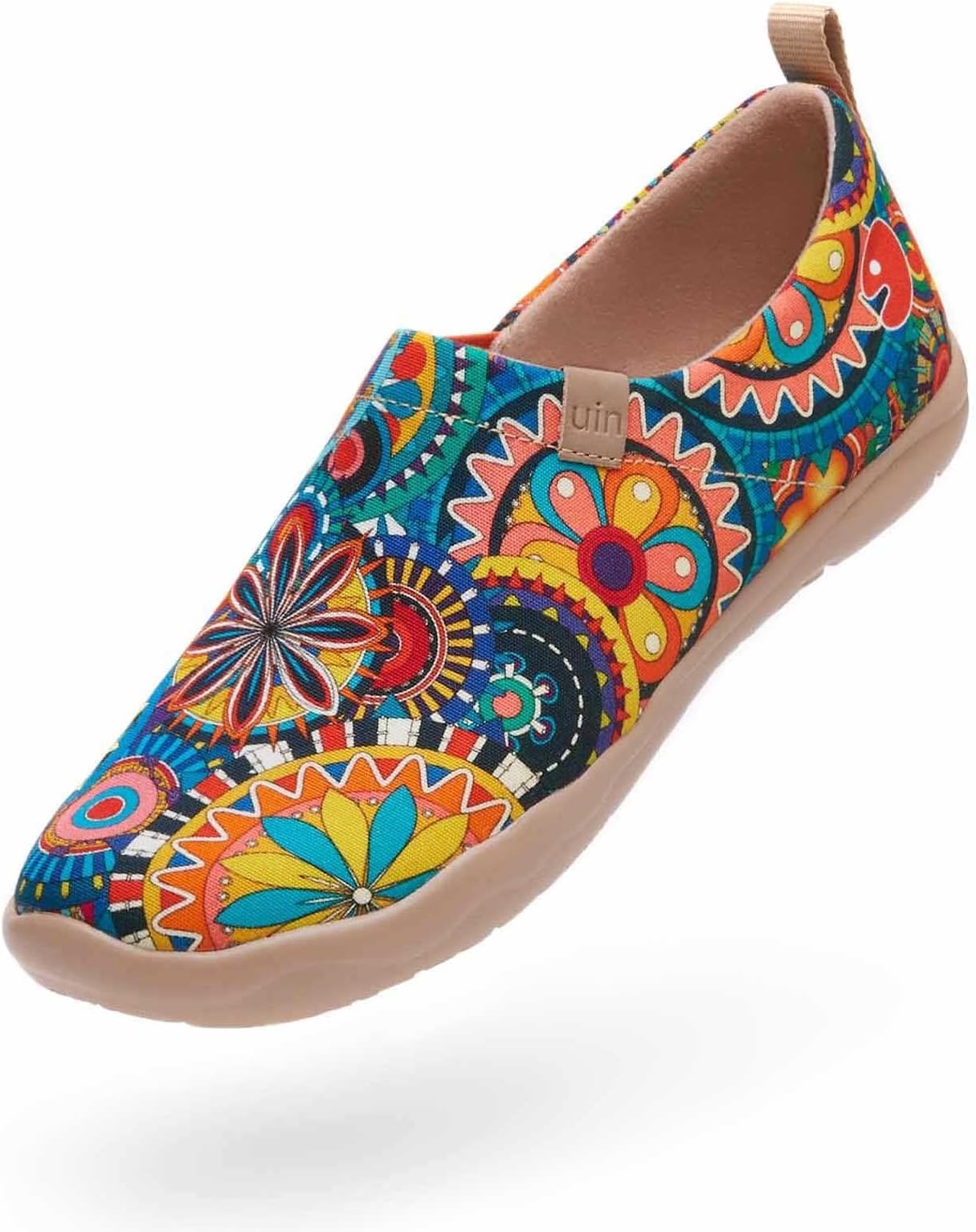 UIN Women's Emily Canvas Casual Slip on Shoe Multicolored