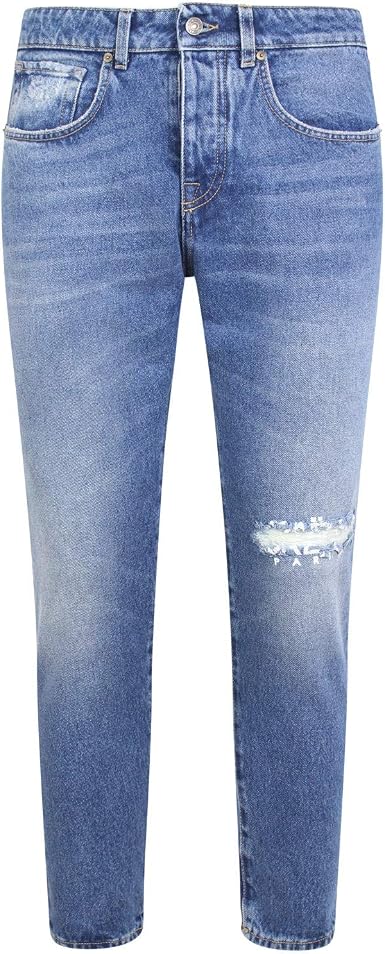 Gaelle Paris Jeans 5 Tasche con Strappo al Ginocchio E Scritta su Esso :  Amazon.it: Abbigliamento
