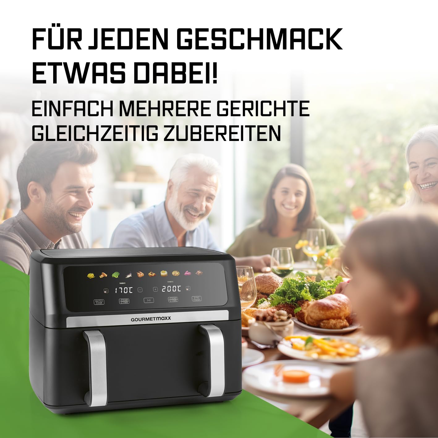 GOURMETmaxx Heißluftfritteuse AirGenius 10 L – Bild 9