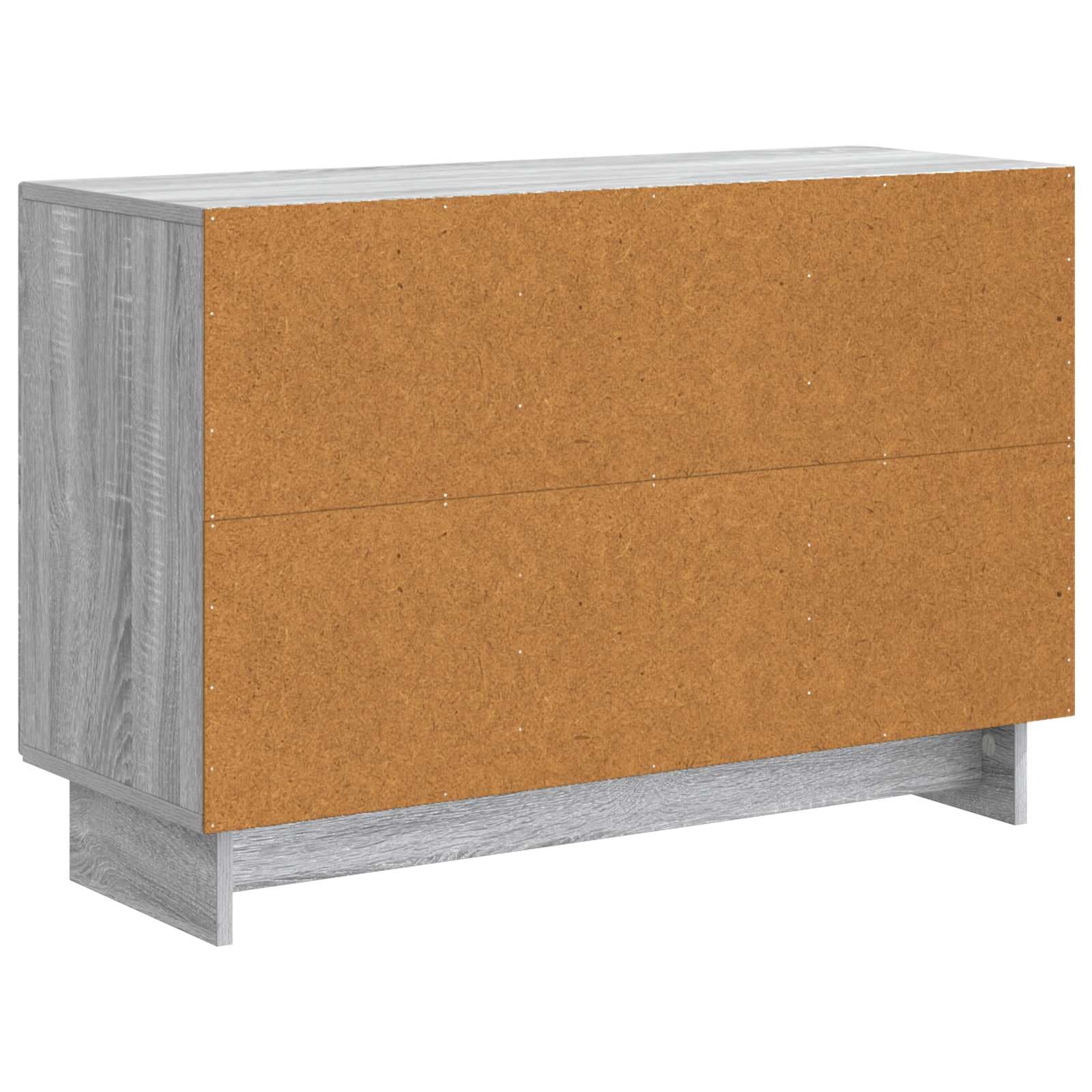 Credenza in Sonoma grigio, 89 x 34,5 x 60 cm, in legno
