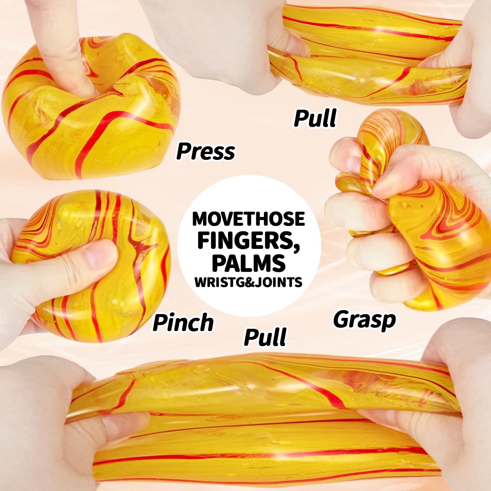 Brvyngzi Squishy Fidget Toys Stress Cube - Image 4