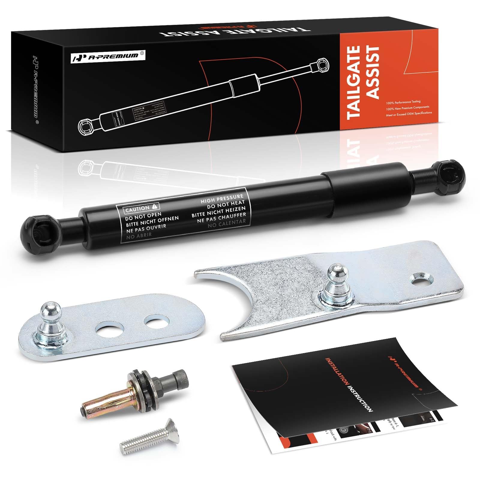 A-Premium Tailgate Assist Shock Compatible with Chevrolet & GMC Models - 2020-2024 Silverado Sierra 2500 HD 3500 HD Pickup Truck Tail Gate Lift Assist Shock Absorber Tailgate Damper