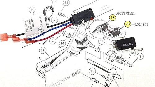 Miniatura 5 de Kit de microinterruptores para carrito de golf de gas DS 1999-actual 101979101 1014808 1014807