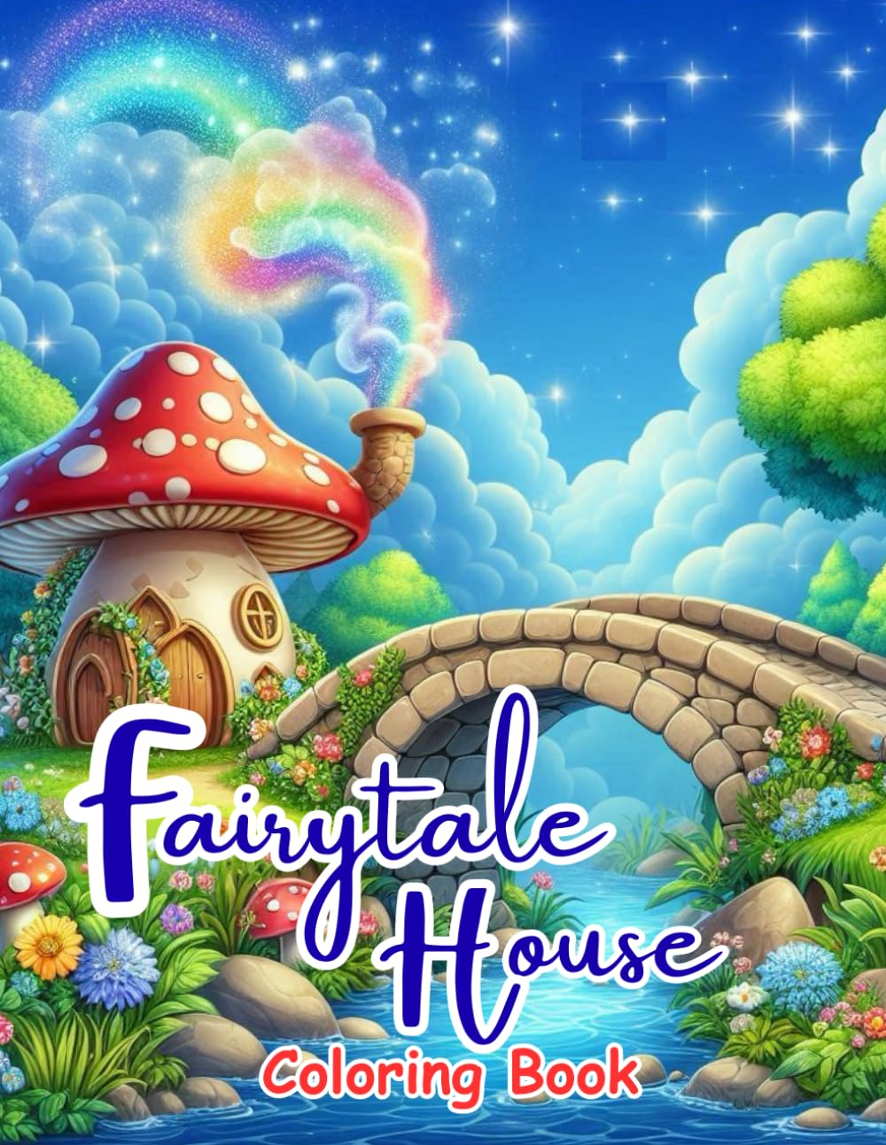 Fairytale House Coloring Book: Magical Fairy Tale Houses, Enchanted Fantasy Cottages, Cozy Fairy Homes, Whimsical Tree Houses & Dreamy Storybook ... Fairytales, Fantasy, Castles and Cute Cottage