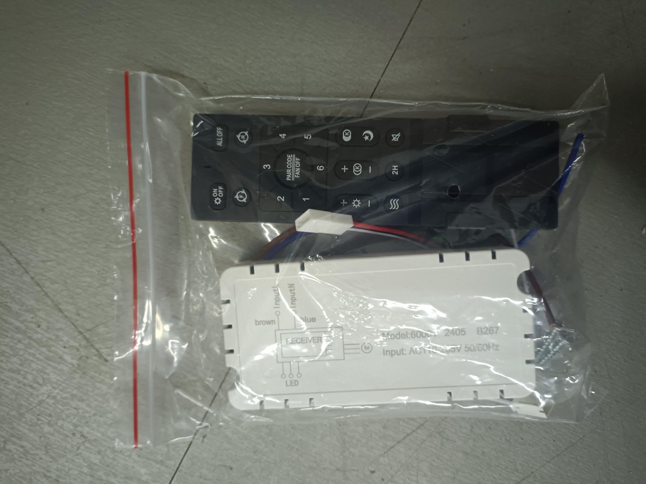 Hisummer 20in Bladeless Ceiling Fan remote Accessories