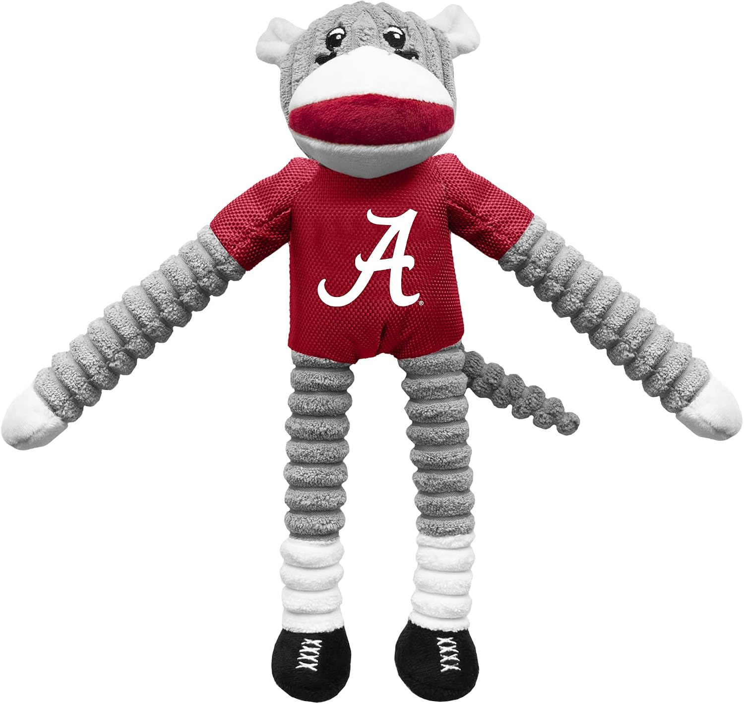 Littlearth NCAA Unisex NCAA Sock Monkey and Flying Disc Pet Toy Combo Set