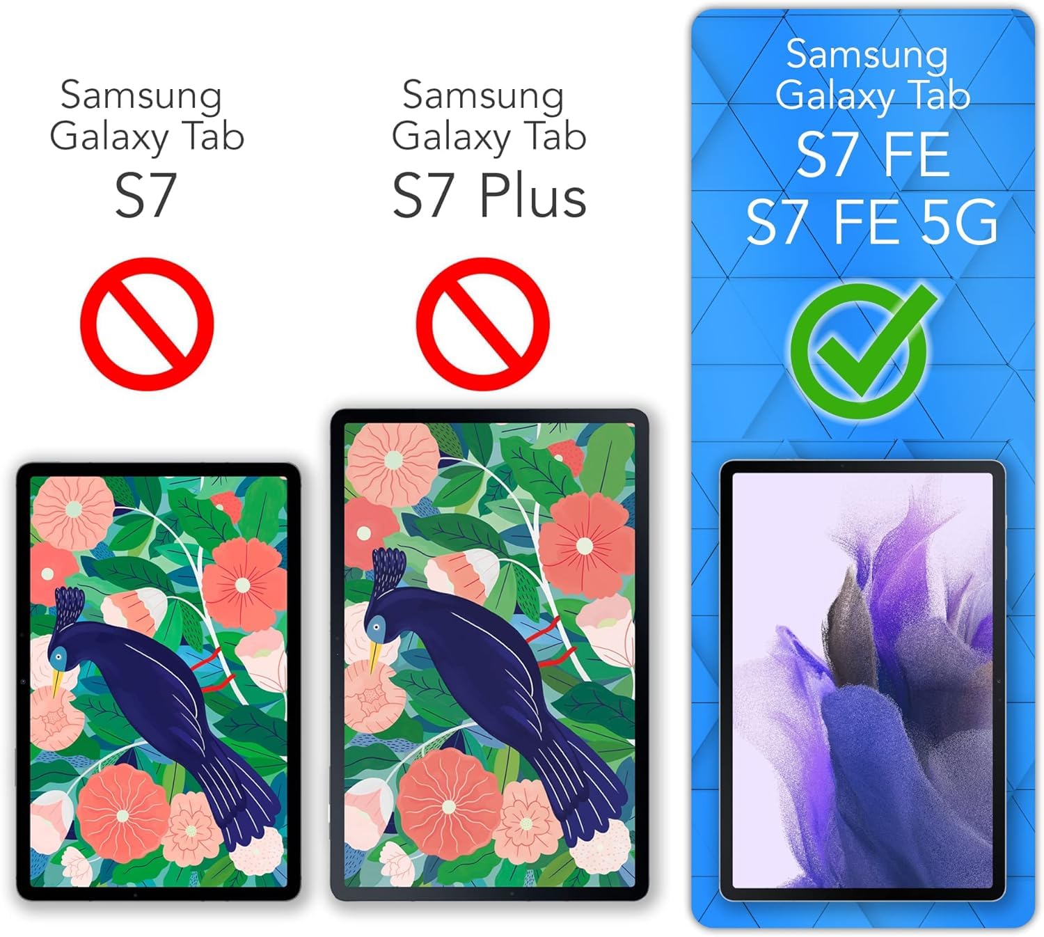 Coque pour Samsung Galaxy Tab S7 FE 2021 Étui de Protection 12,4" avec Film de Protection d'écran et Stylet Ultra Mince avec Fonction Support Flip Cover PU Cuir Samsung Tab S7 FE Case Violet