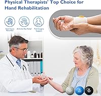 Vista 5 de FitBeast Stress Balls for Adults, 6-Pack Hand Therapy Balls, Soft, Medium, Hard Tri-Density, Green, Orange, Blue