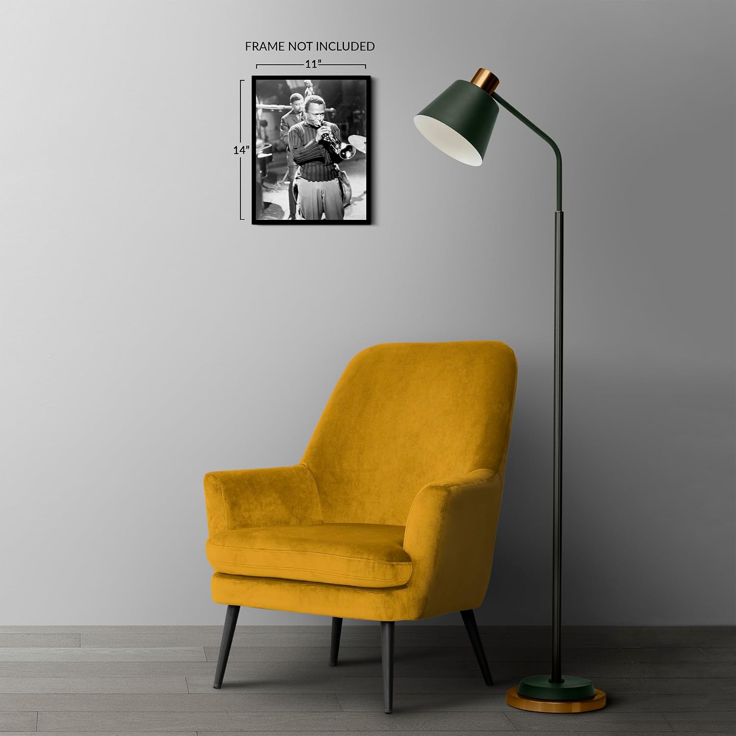 HISTORIX Vintage 1960 Miles Davis Poster Photo - 11x14 Inch Jazz Musician Miles Davis Picture Wall Art Print - Vintage Photo of Miles Dewey Davis