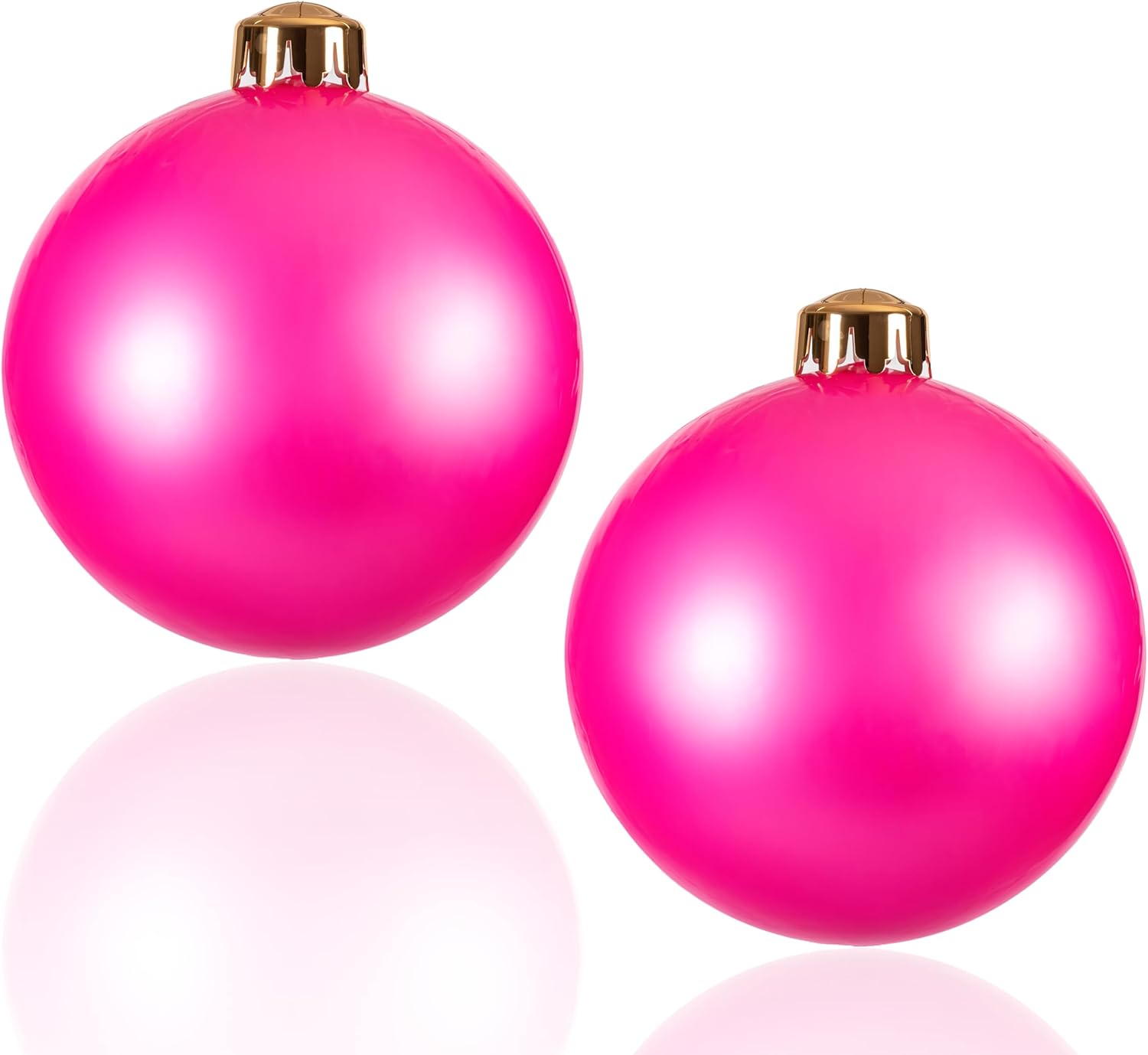 大型インフレータブル装飾ボール2パック、大きなクリスマスボール、屋外ガーデンパーティーアレンジボール、ウェディングフェスティバルクリ