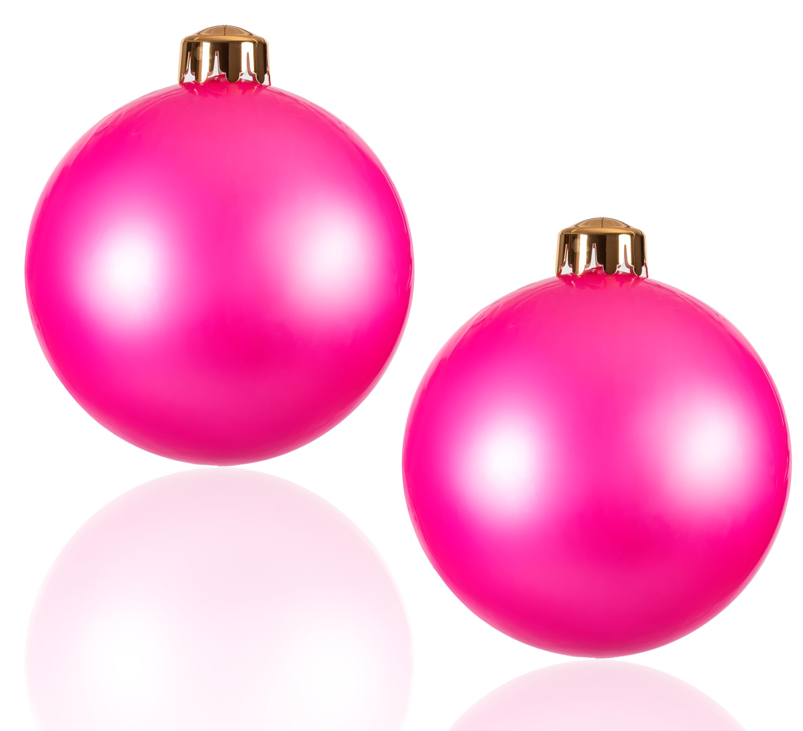 Grandes boules de Noël de 76 cm roses pour embellir vos mariages et festivals