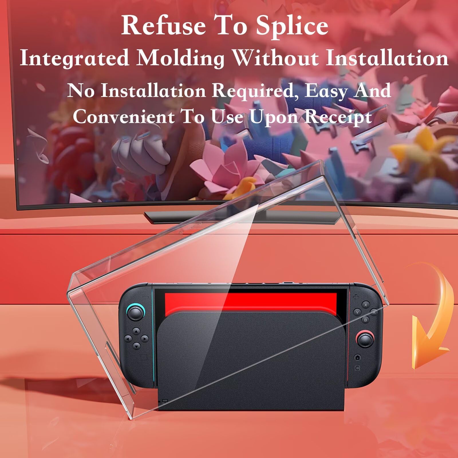 Copertura antipolvere per Switch 2, in acrilico trasparente, antipolvere, antigraffio, impermeabile, trasparente, per Nintendo Switch 2