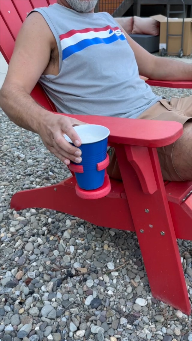resin adirondack chair cup holder