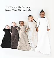 Vista 5 de KYTE BABY Saco de dormir unisex con rayón para bebés y niños pequeños, 1,0 Tog