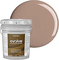 Vista 92 de EVOLVE Pintura e imprimación para interiores, cáscara de huevo (blanco alabastro), 1 galón, cobertura de una capa, excelente oculto, bajo contenido