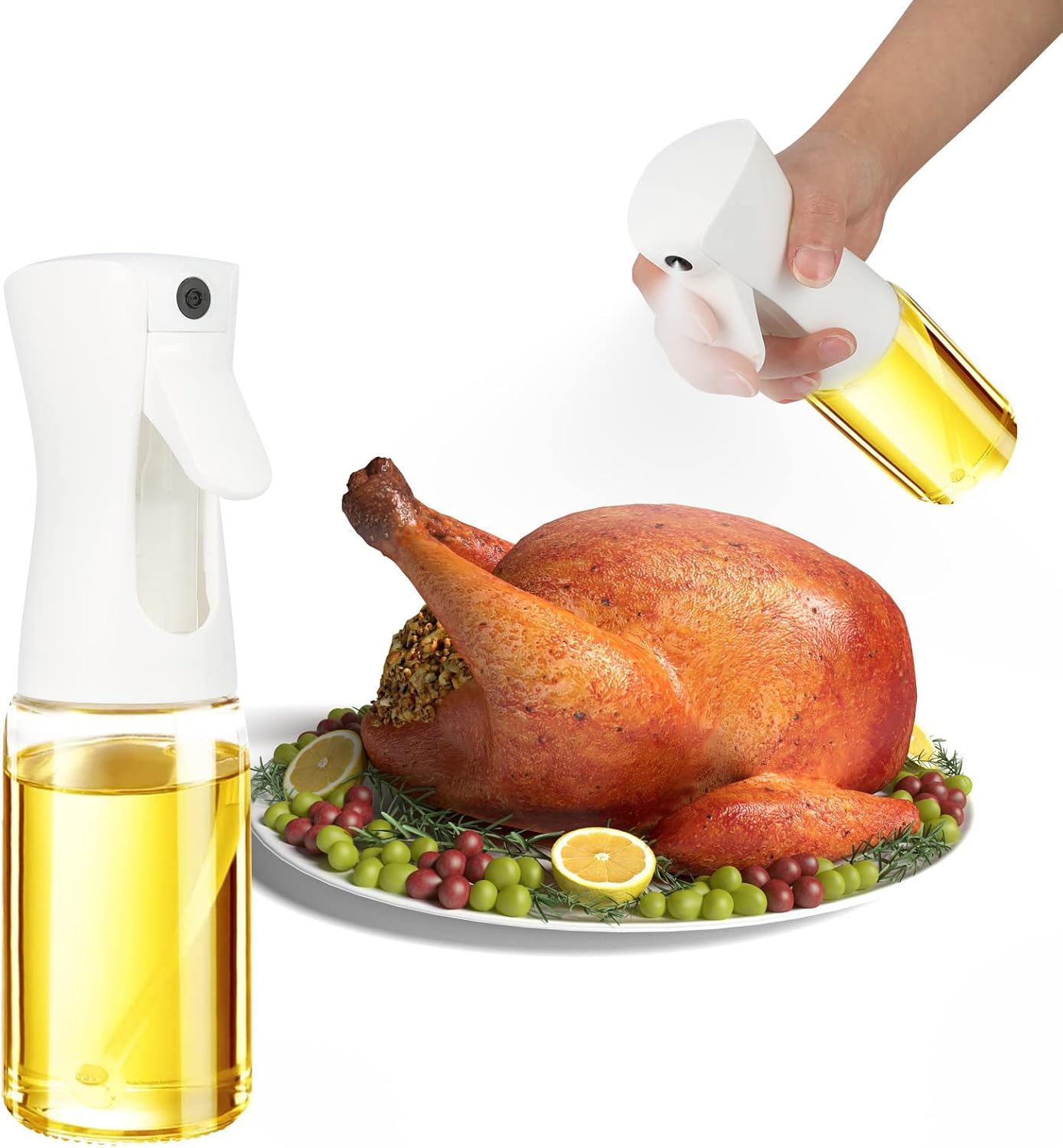 Oil Sprayer for Cooking,Olive Oil Dispenser,200ml Olive Oil