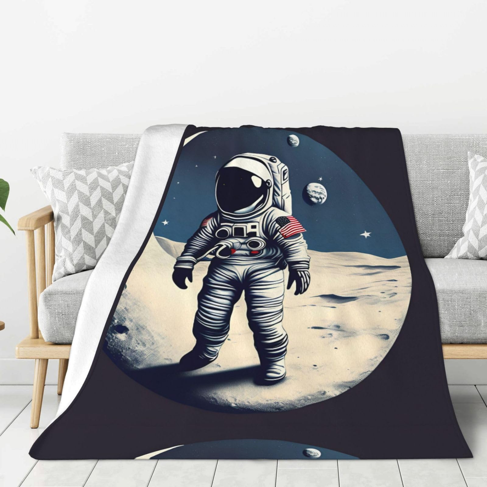 Couverture astronaute lit et canapé : plaid épais pour vos soirées cinéma et camping