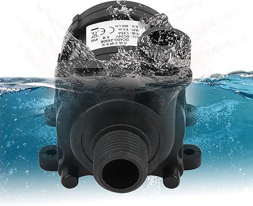 Miniatura 7 de Gear DC24V 800LH Herramienta de bombeo de agua ultra silenciosa sin escobillas Mini para fuentes, estanques, acuarios