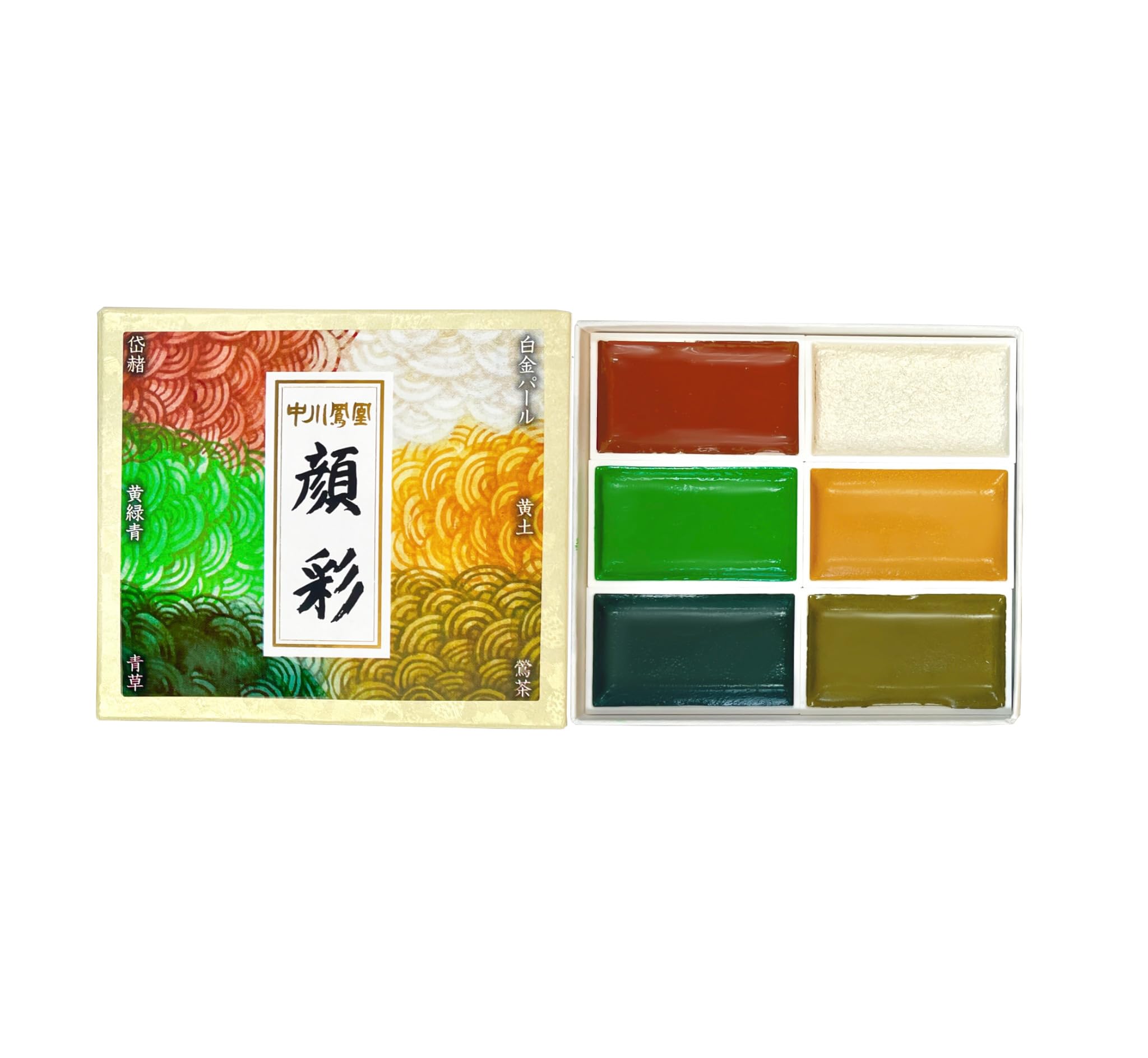 Amazon | ナカガワ胡粉 日本画用絵具 鳳凰 顔彩 6色 翠 220043 | 絵具 通販