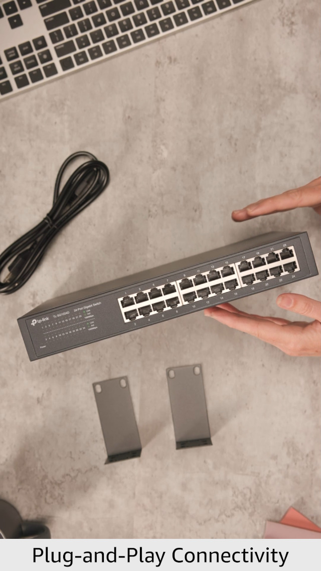 TP-Link TL-SG1024D 10/100/1000Mbps 24-Port Gigabit 13-inch