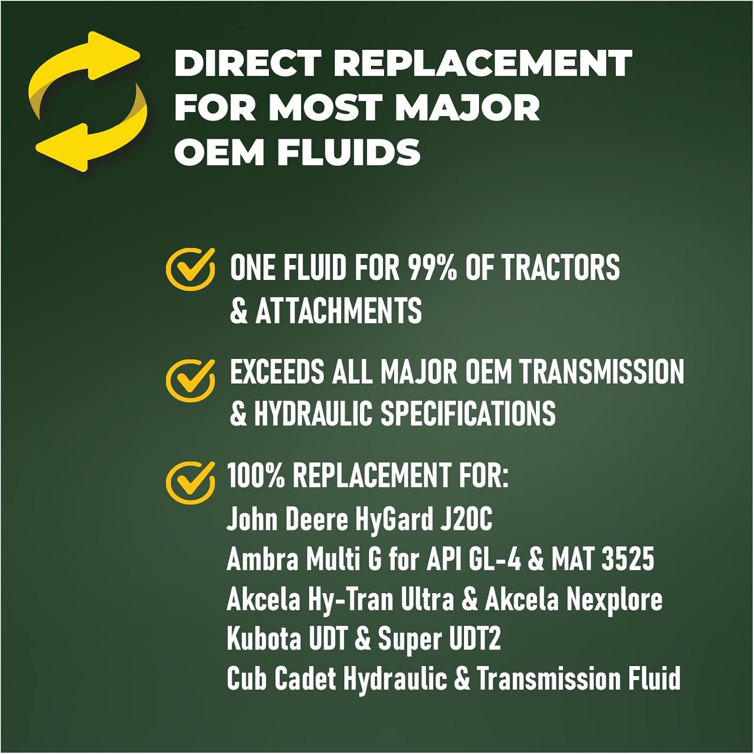 TRIAX Agra UTTO Supreme GL-4 Full Synthetic Tractor Transmission/Hydraulic Oil AW 32/46, All Season Arctic Grade -52F | Compatible with Case Hytran, John Deere Hygard, Kubota UDT/UDT2 (1 Gallon)