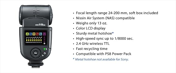 Nissin ND700A-S Speedlite Air for Sony (Black)