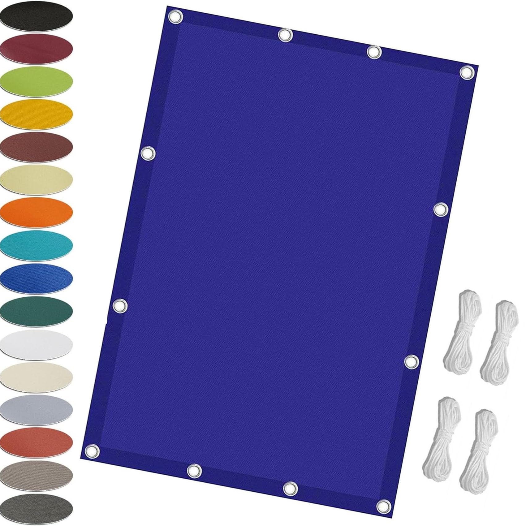 Voile d'ombrage pour jardin et terrasse 1.8x3m bleu foncé imperméable