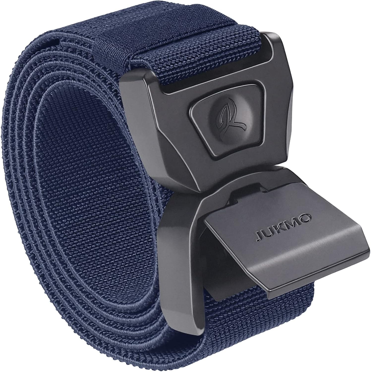 JUKMO Quick Release Tactical Belt, Military Work 1.5" Nylon Web Golf Belt with Heavy Duty Seatbelt Buckle at  Men’s Clothing store
