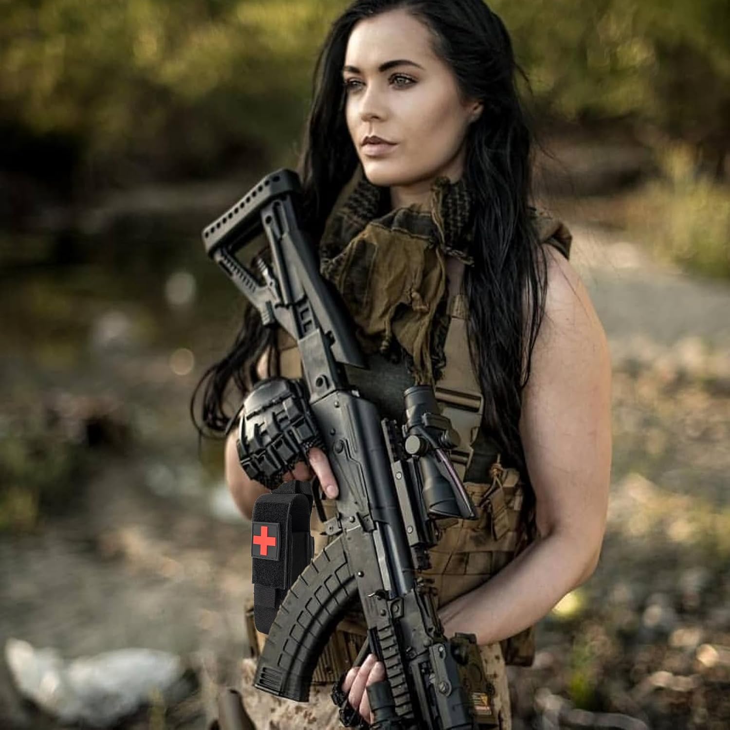 Tactical Molle Tourniquet Holder, Tourniquet Pouch, Nylon, Water-Resistant, for Outdoor Sports, Camping, Hiking, Climbing, First Aid, Emergency, EDC, Survival Gear, Police, Military, First Responders 6 7181DlQaJ9L. AC SL1500